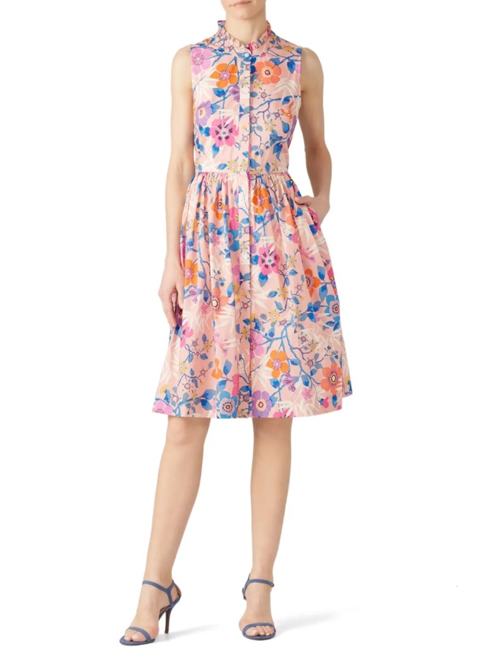 J. Crew Liberty London Pavilion Dress Pink Floral Size 8 NWTS
